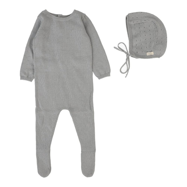 LILETTE <BR> Dotty Knit Footie Set