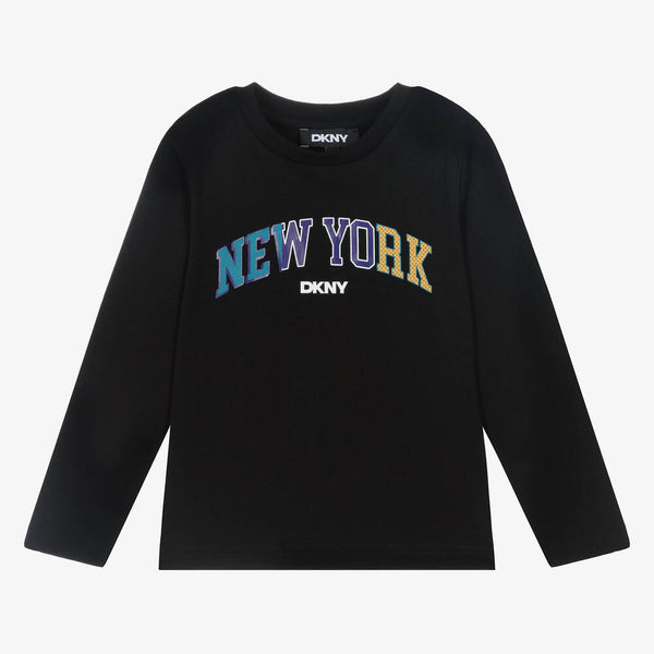 DKNY <br> LS Contrast Color Illustration Tee