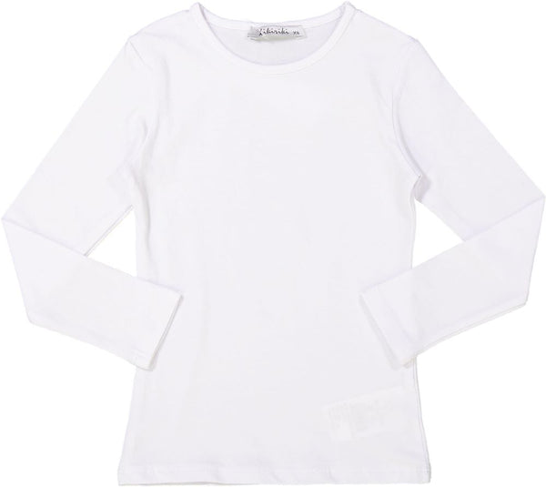 Girls Long Sleeve Cotton Shell