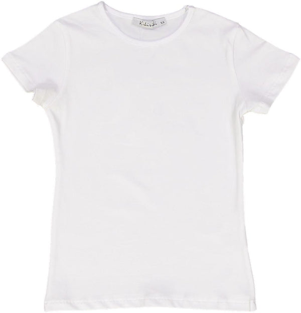 Girls Short Sleeve Cotton Shell