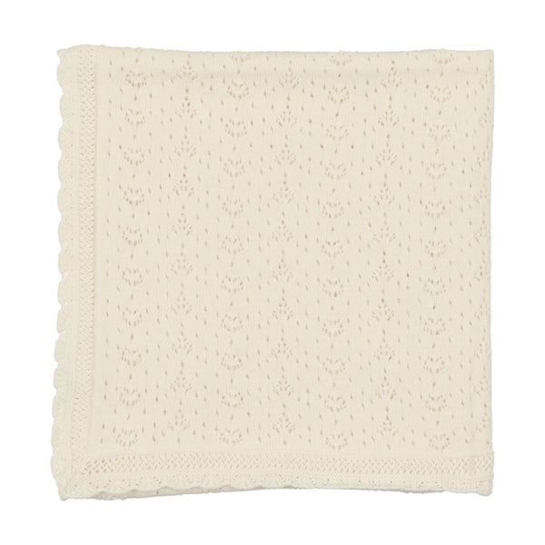 Heart Open Knit Blanket