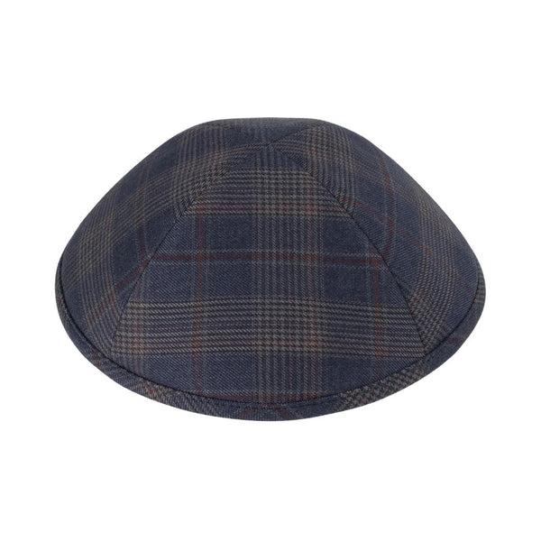 IKIPPAH <BR> Striped Box Plaid Yarmulke