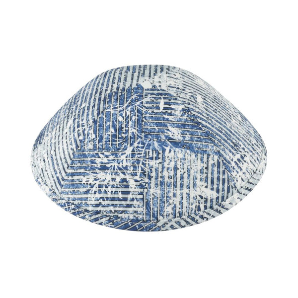 IKIPPAH <BR> Floral Pinstripe Yarmulke