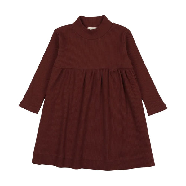 Rib Mockneck Dress