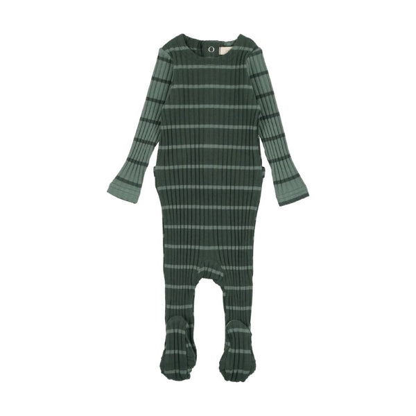 Striped Wide Rib Footie