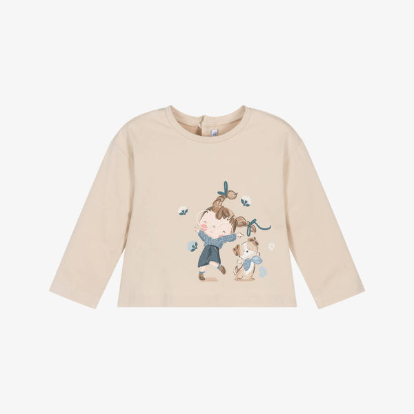 MAYORAL <BR> Dancing Girl & Puppy Tee