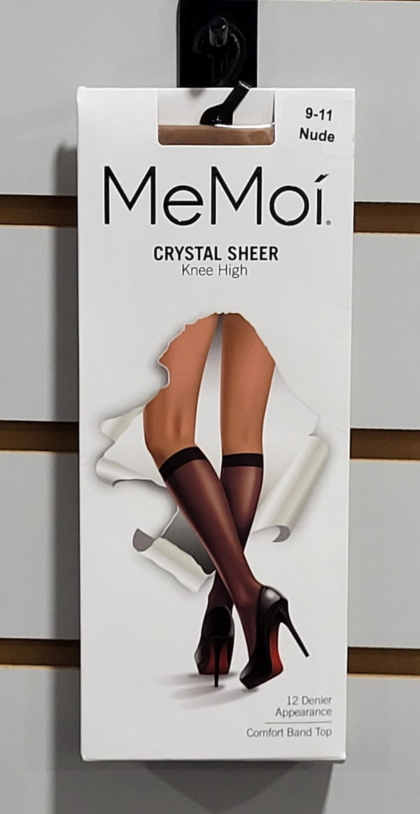 MEMOI <BR> Crystal Sheer Knee High