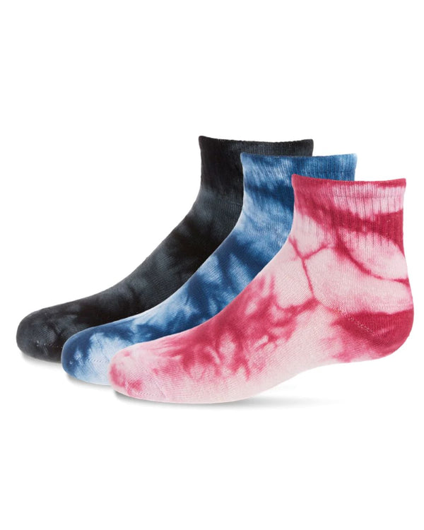 Tie Dye Mid-Cut Socks (3 pack)