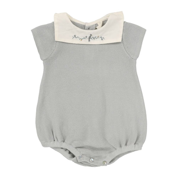 ANALOGIE <BR> Knit Collar Romper