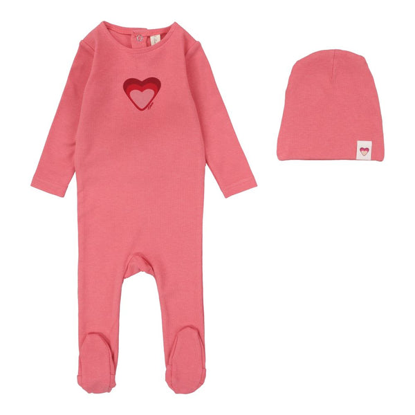 LILETTE <BR> Big Graphic Heart Footie Set