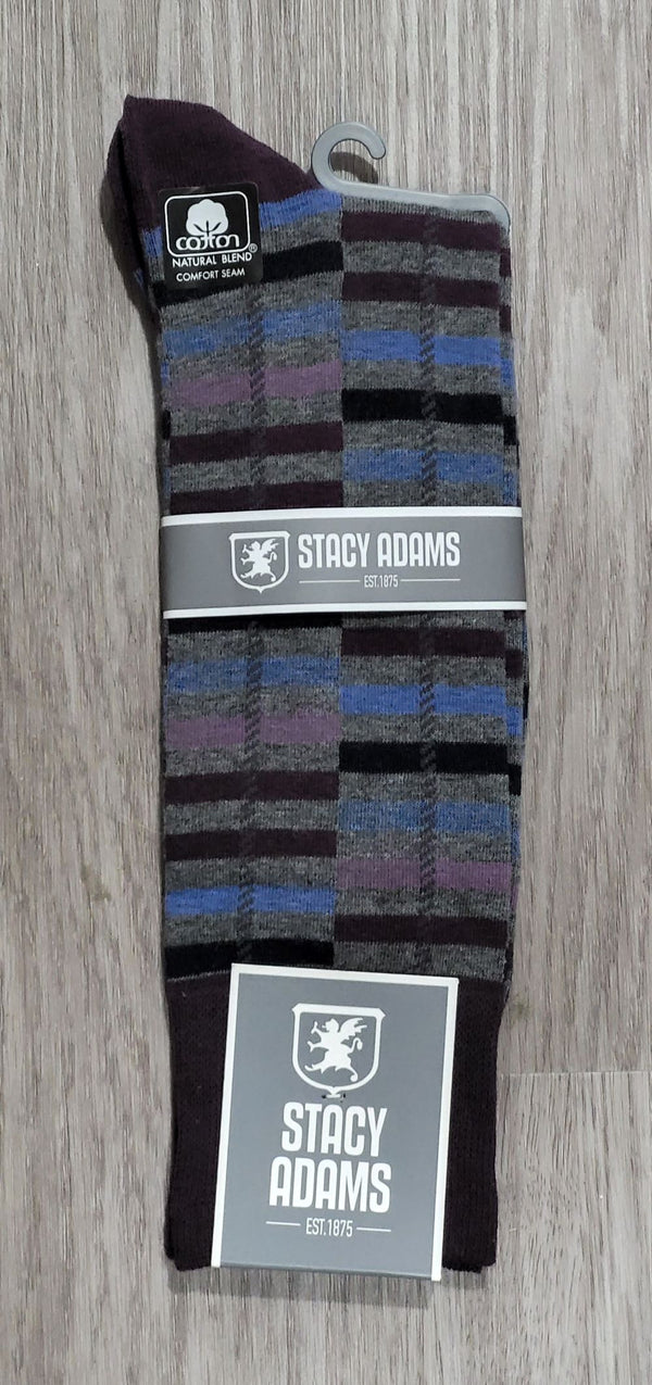 Men's Geometric Stripe Crew Sock