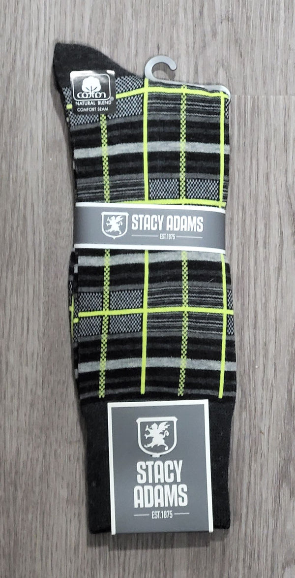 Men's Neon Grid Crew Sock