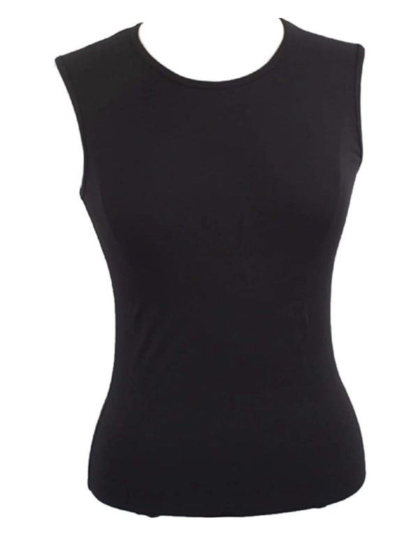 Teens/Ladies Sleeveless Low Neck Cotton Shell