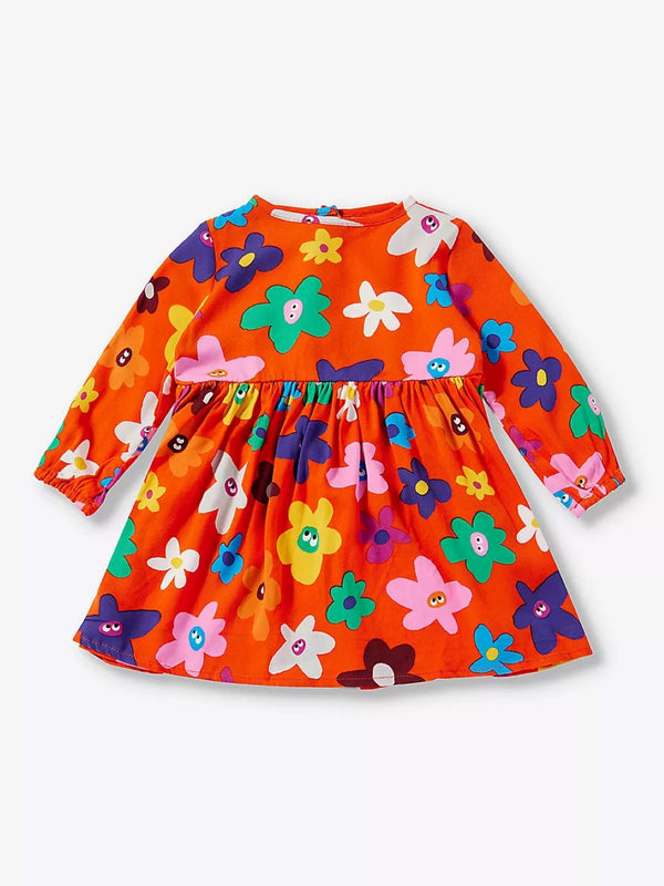 Daisy Printed Dress with Bloomers