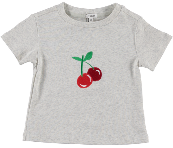 SS Embroidered Cherry Tee