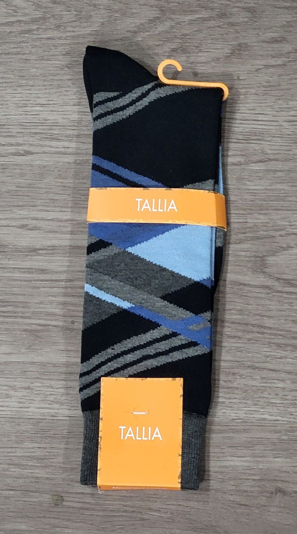 Men's Slanted Lines Crew Sock