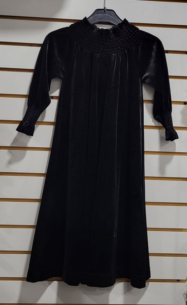 Mock Neck Velvet Maxi Robe