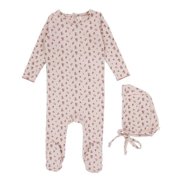 LILETTE <BR> Vintage Floral Footie Set