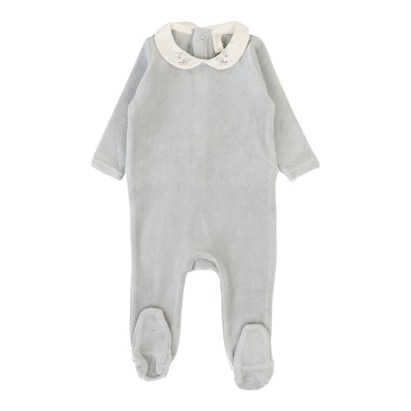 LILETTE <BR> Velour Collar Footie